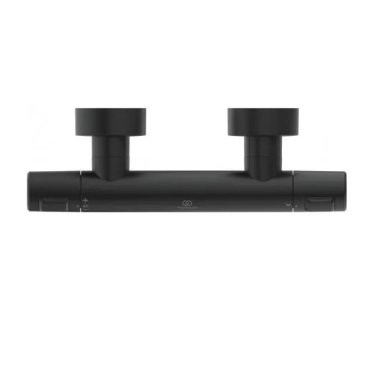 BATERIE TERMOSTATATA DUS CERATHERM T25 SILK BLACK